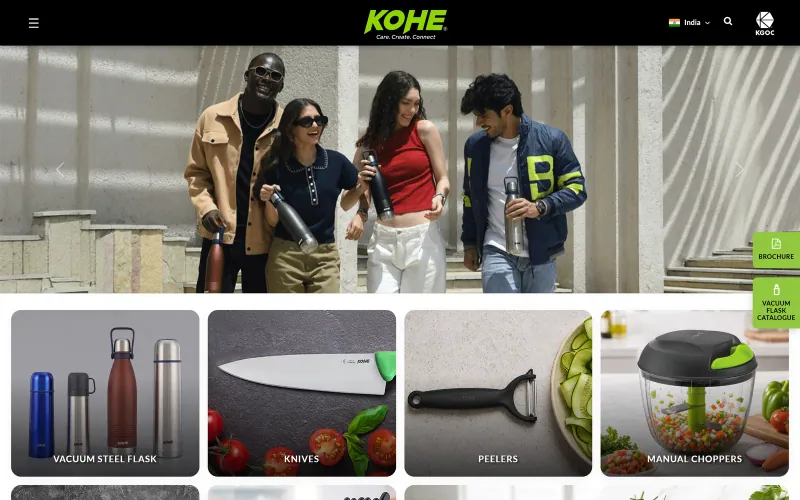 Front page of the Kohe (KGOC) website