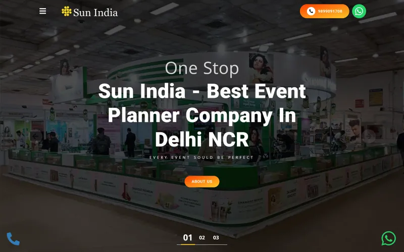 Front page of the Sun India website